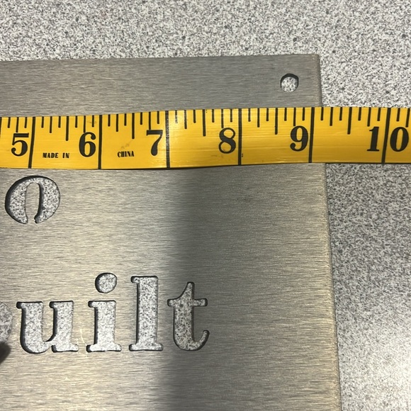Metal laser cut word saying 9 1/4” x 9 1/4” NEW - Picture 2 of 3